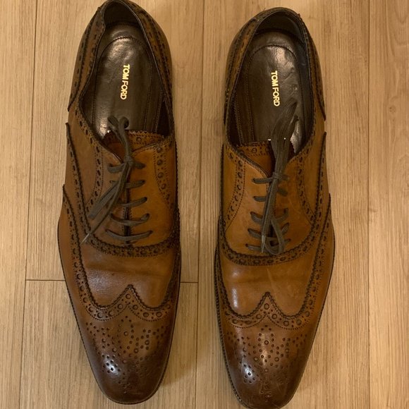 Tom Ford Mens Brown Lace Up Shoes 